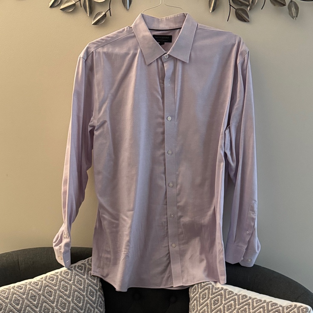 Men's Lavender Dress Shirt Banana Republic XL